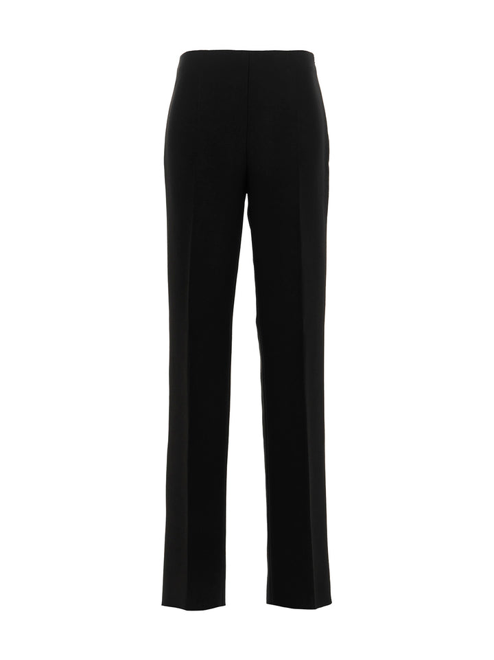 Straight  With Pleat Pants Black