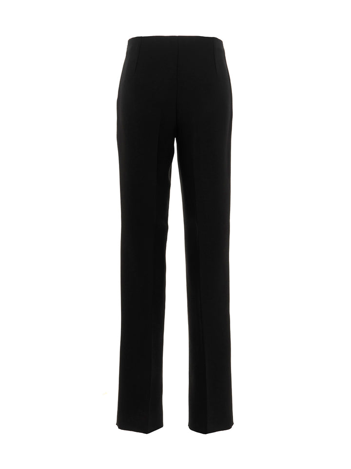 Straight  With Pleat Pants Black