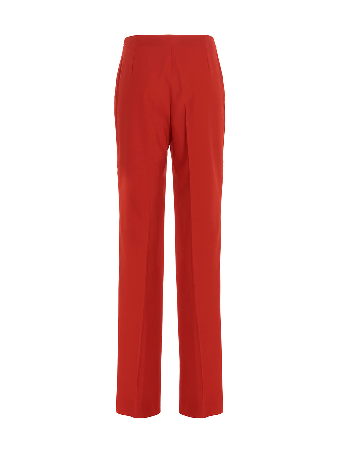 Straight  With Pleat Pants Red