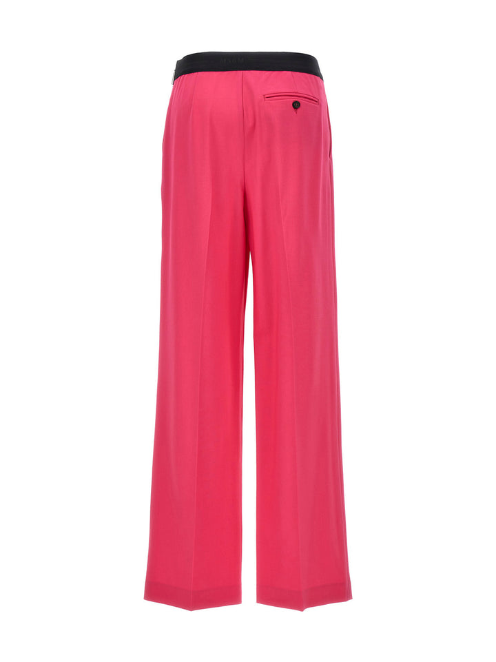 pants with front pleats