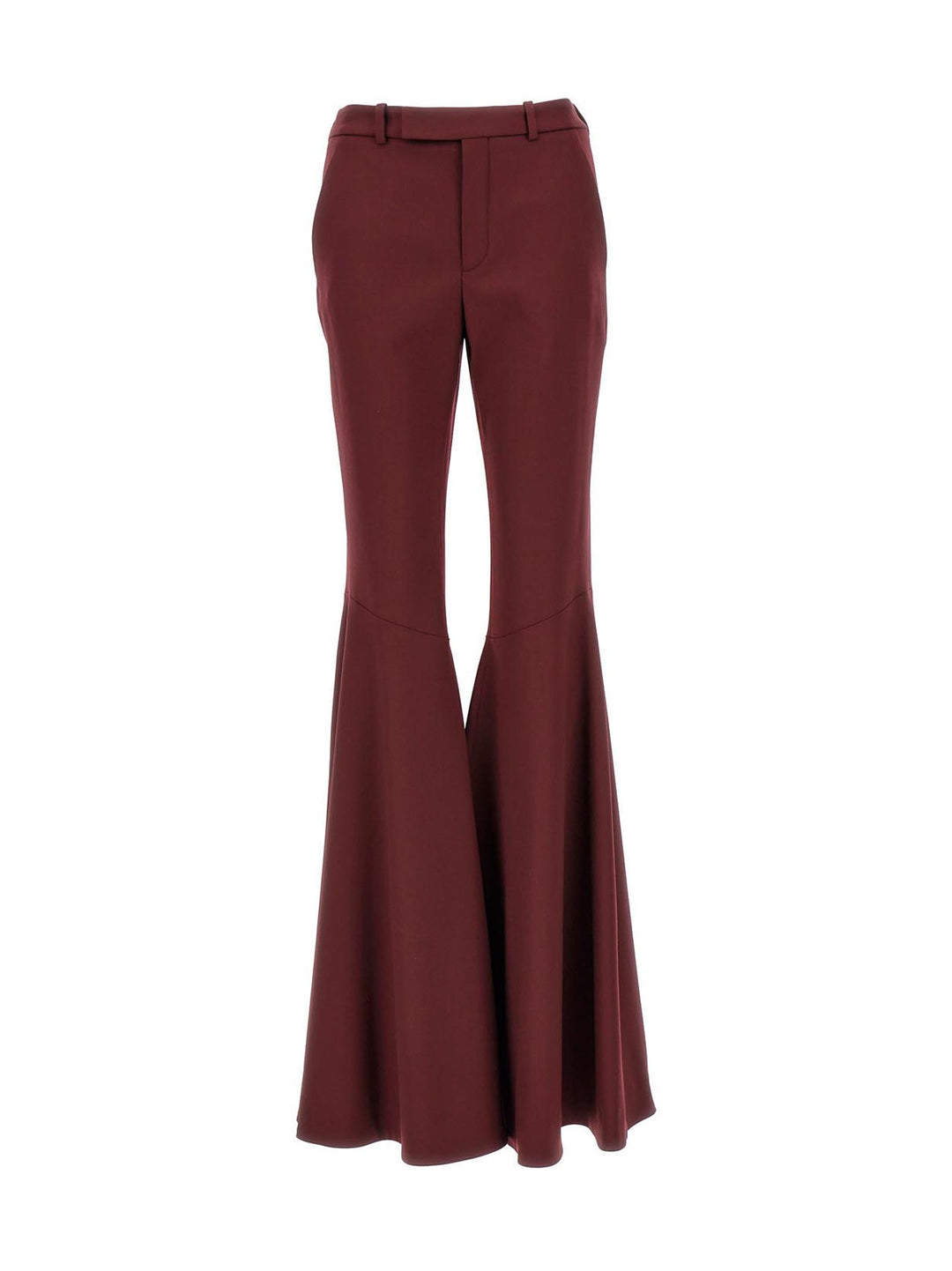 Flared Leg Pants Bordeaux