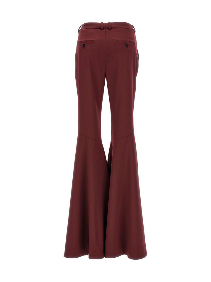 Flared Leg Pants Bordeaux