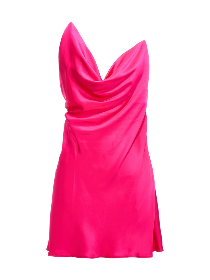 Satin Dress Dresses Fuchsia