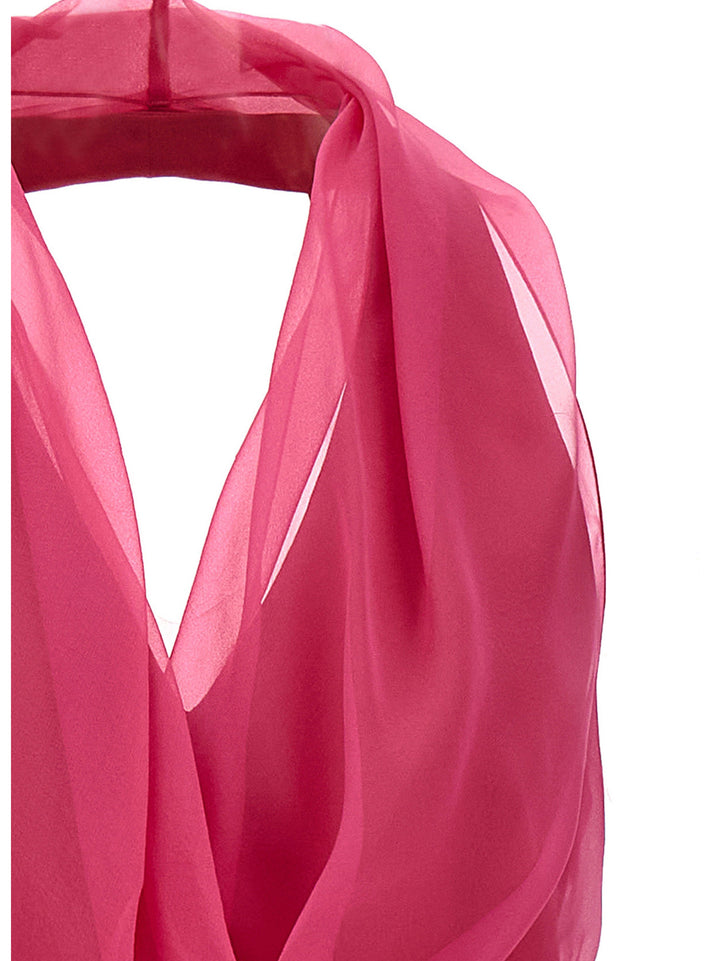 Chiffon Top Tops Fuchsia