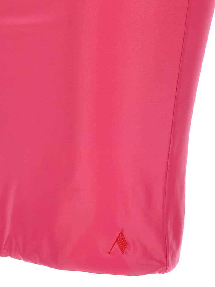 Lycra Miniskirt Beachwear Fuchsia