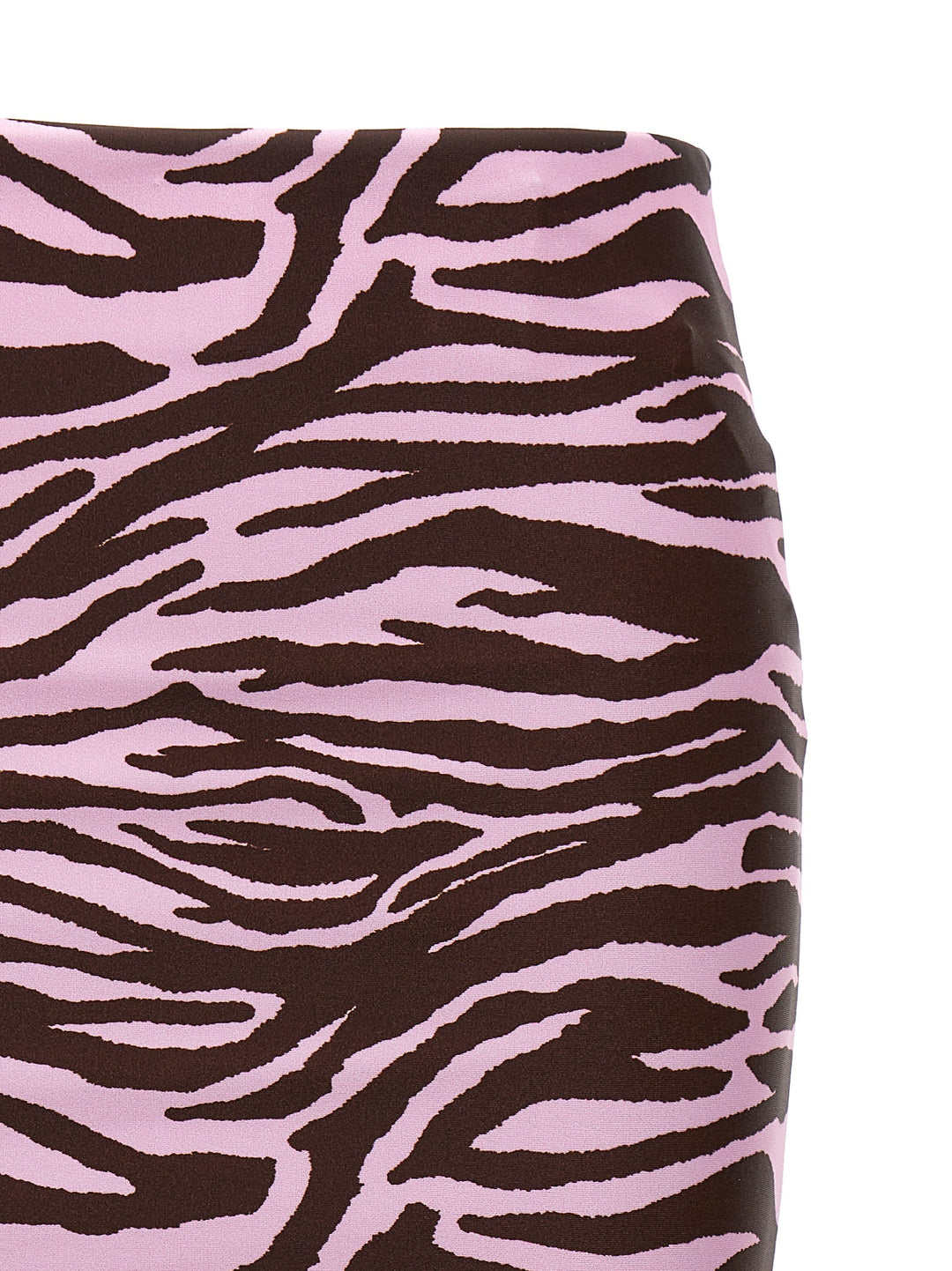 Zebra Miniskirt Beachwear Multicolor