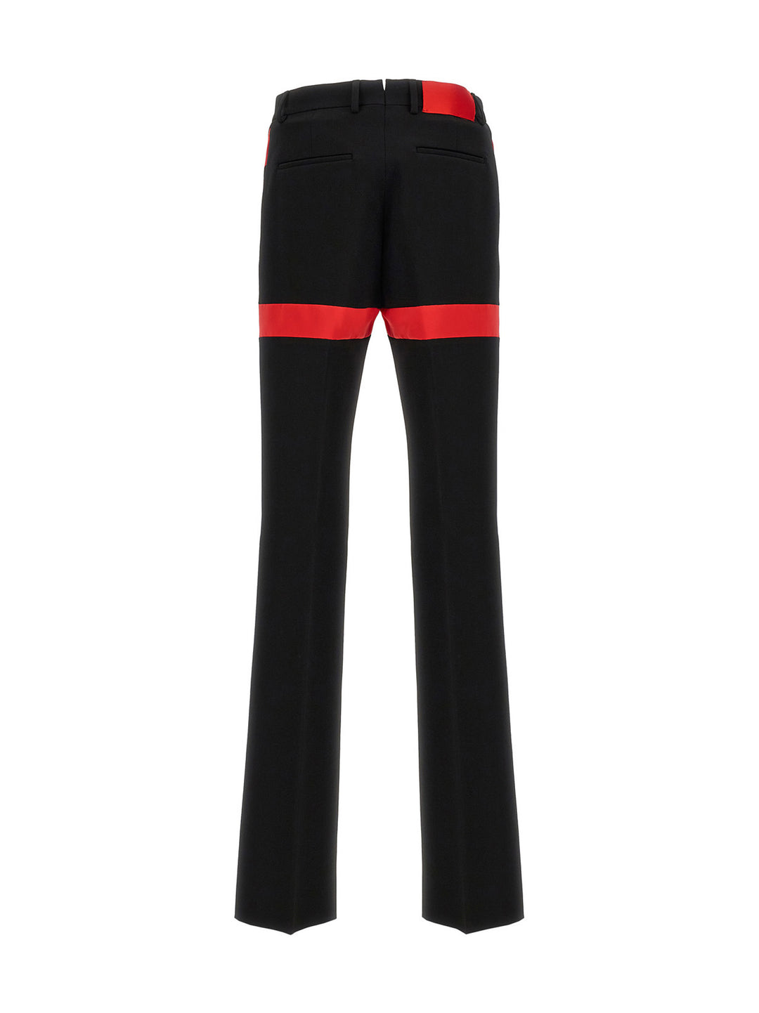 Contrast Insert Pants Black