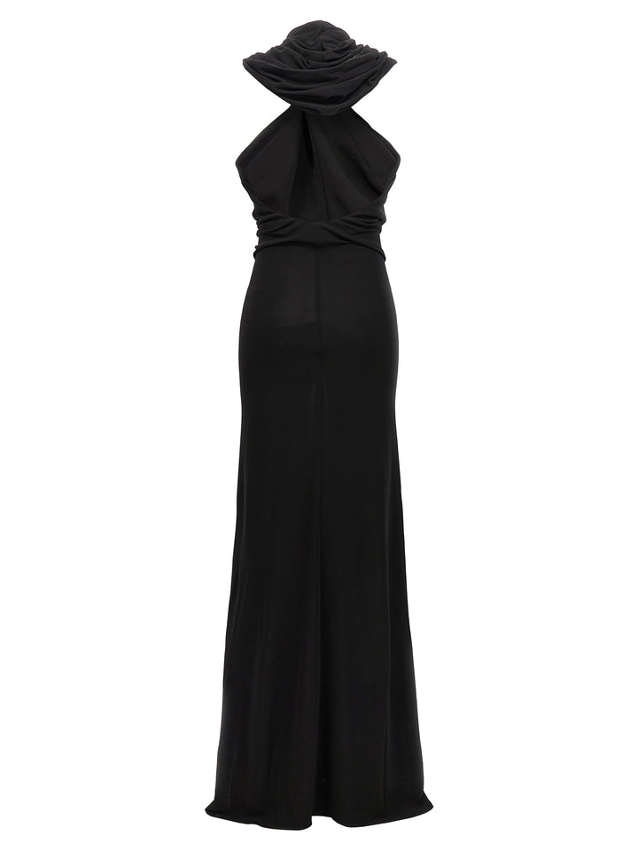 Long Hooded Dress Dresses Black