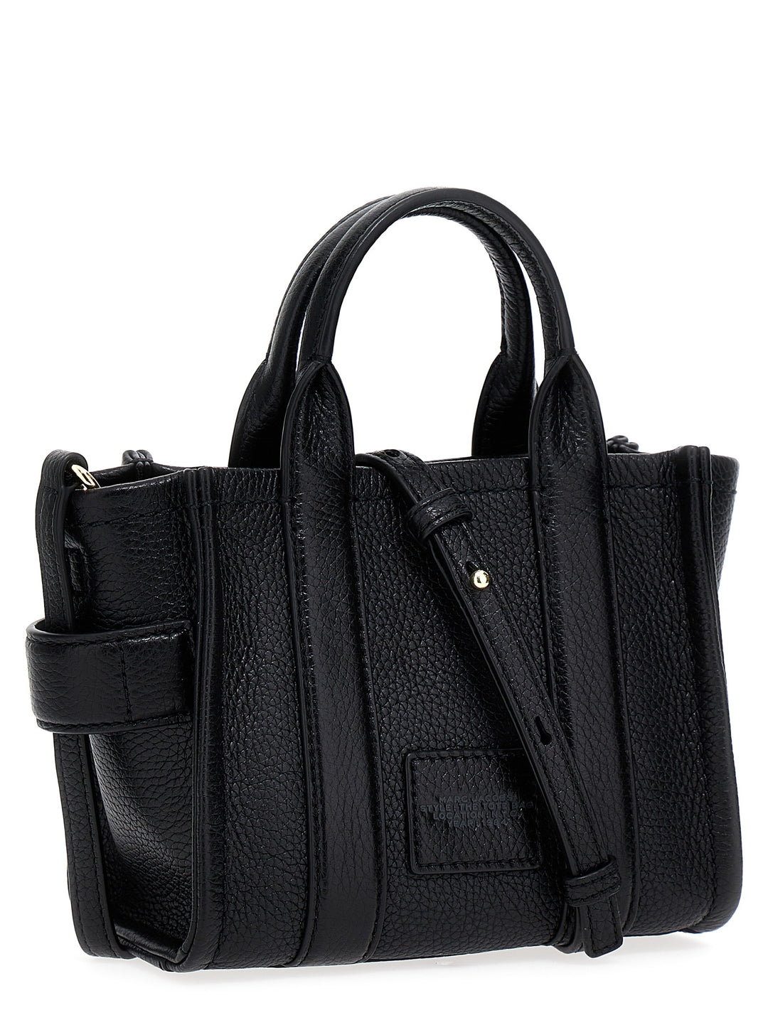 The Leather Micro Tote Tote Bag Black