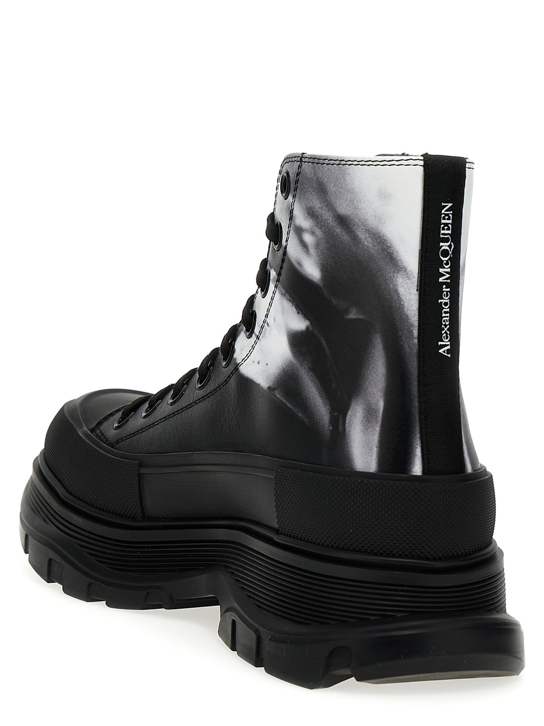 Tread Slick Solarised Flower Ankle Boots Boots, Ankle Boots White/Black