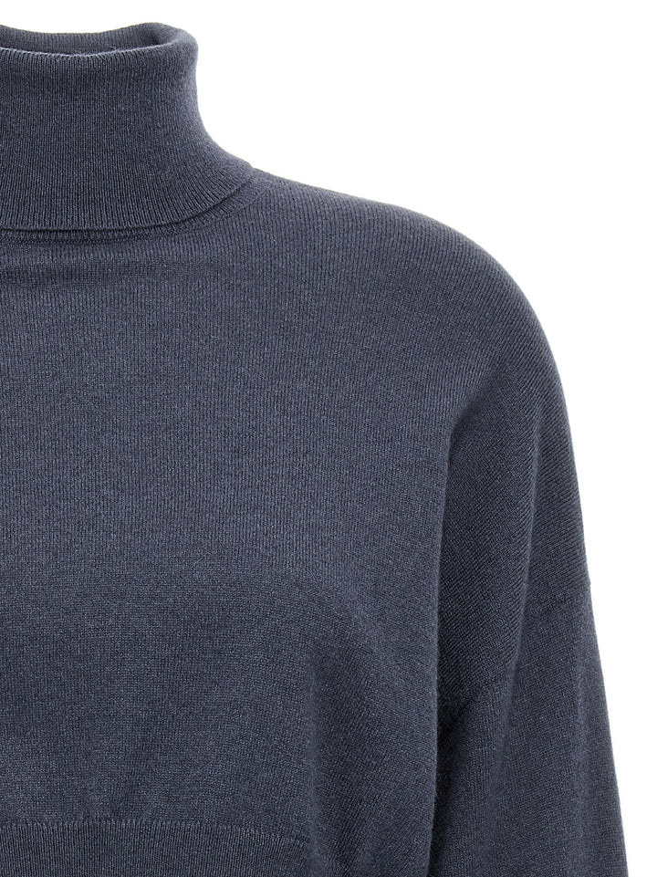 Monile Turtleneck Sweater Sweater, Cardigans Blue