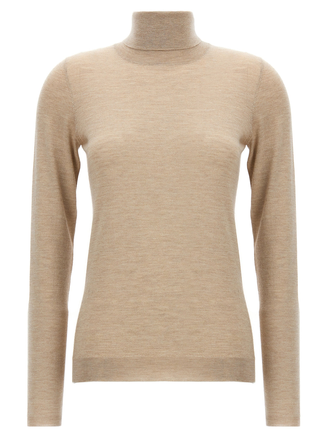 Glitter Turtleneck Sweater Sweater, Cardigans Beige