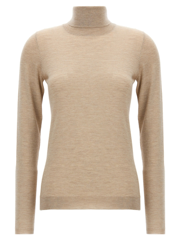 Glitter Turtleneck Sweater Sweater, Cardigans Beige