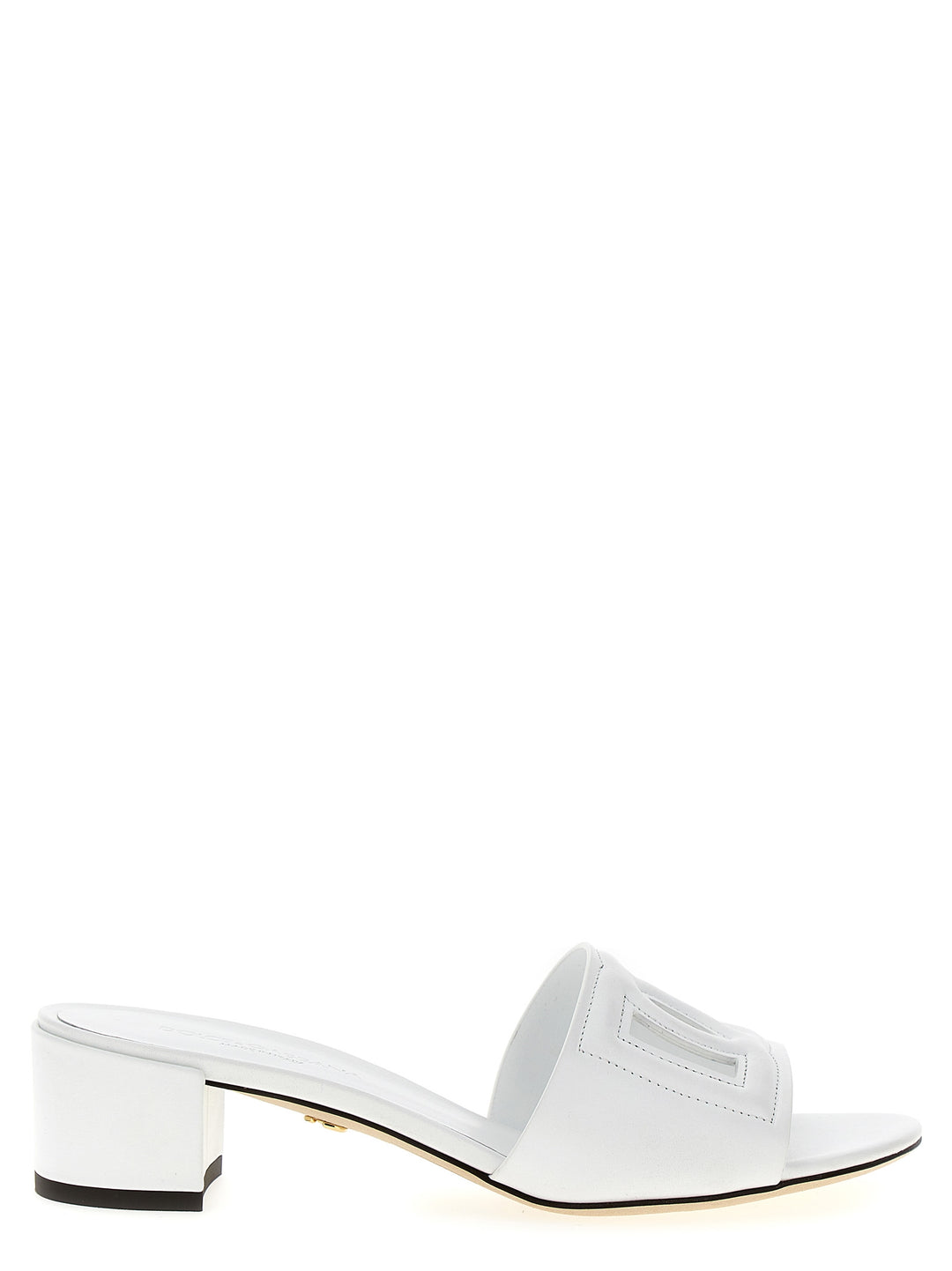 Dg Logo Sandals White