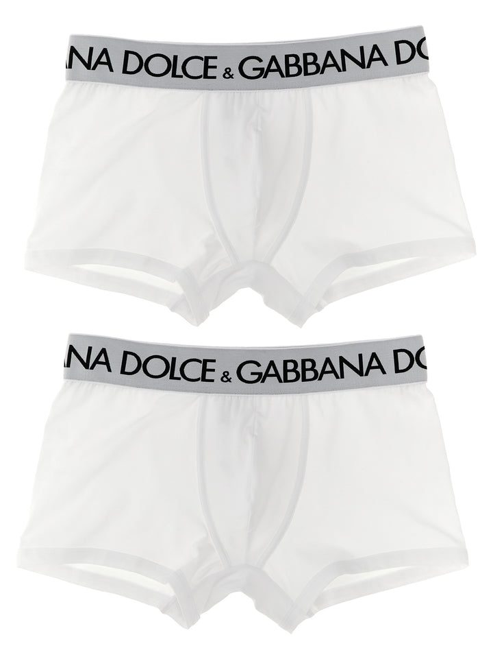 2-Pack Logo Boxer Boxer Underwear, Body White