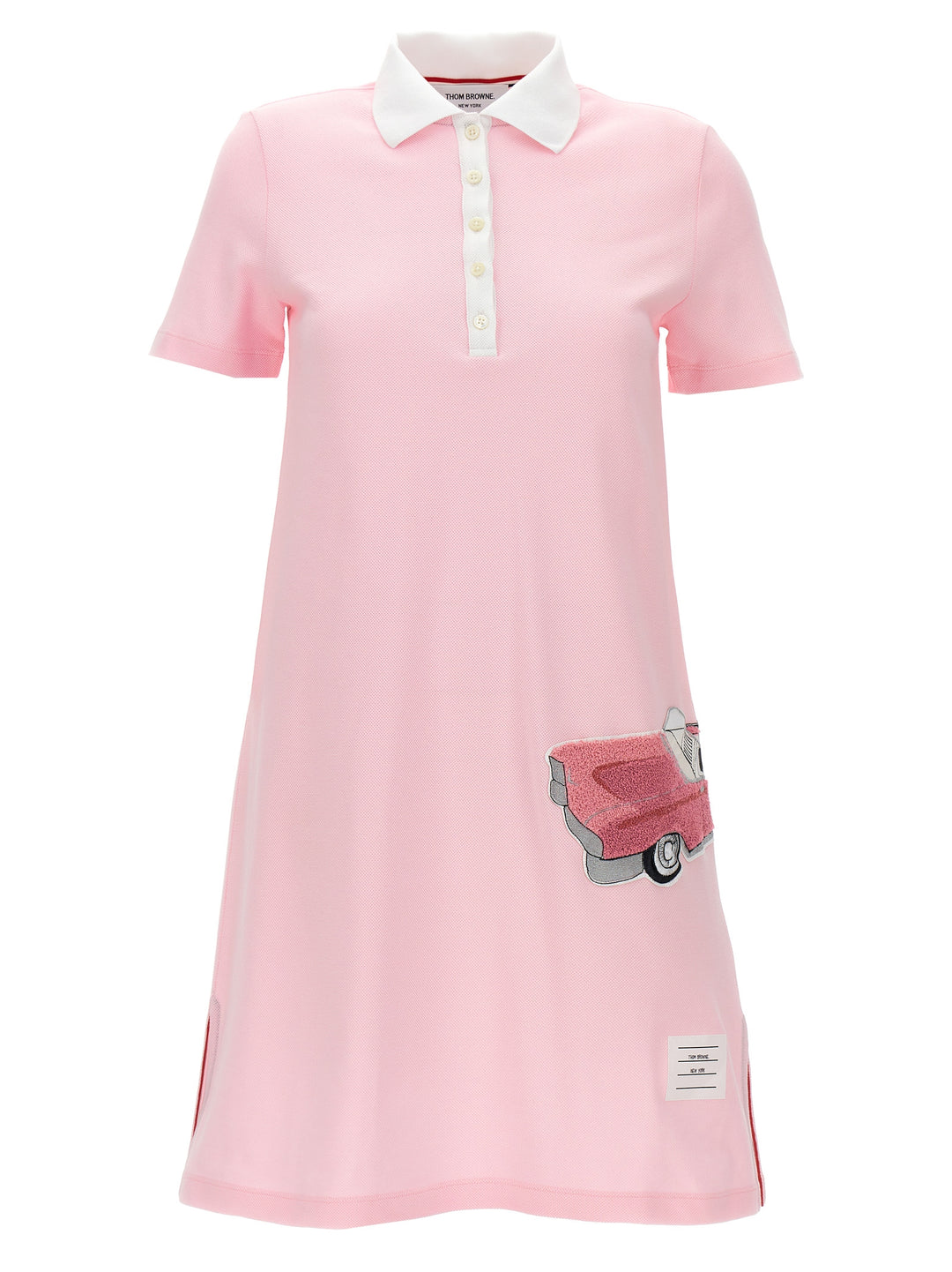 Patch Polo Dress Dresses Pink