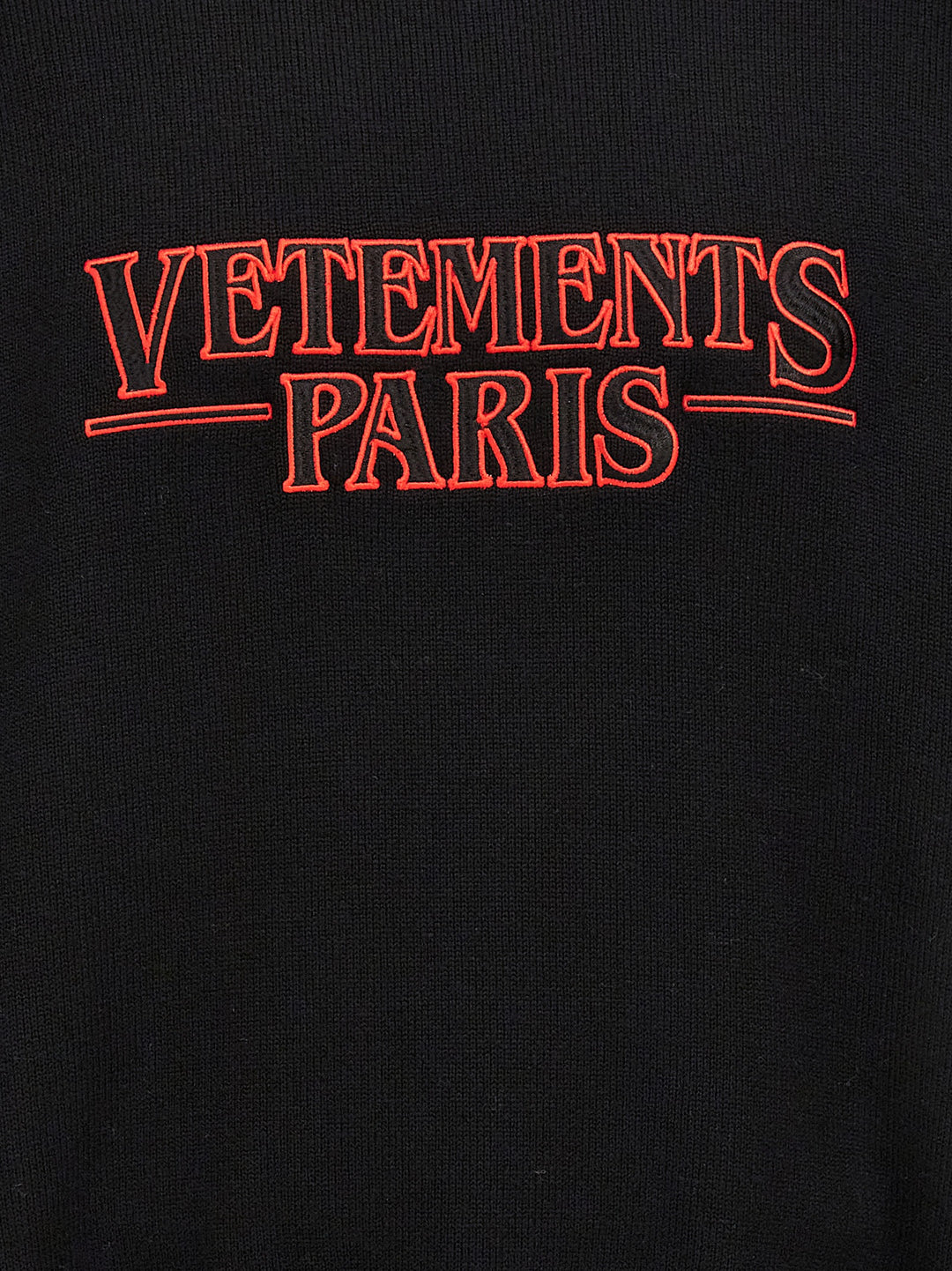 Vetements Paris Sweatshirt Black