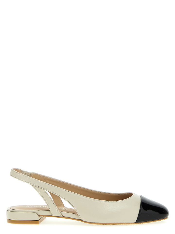 Slick Slingback Ballet Flats Flat Shoes Beige