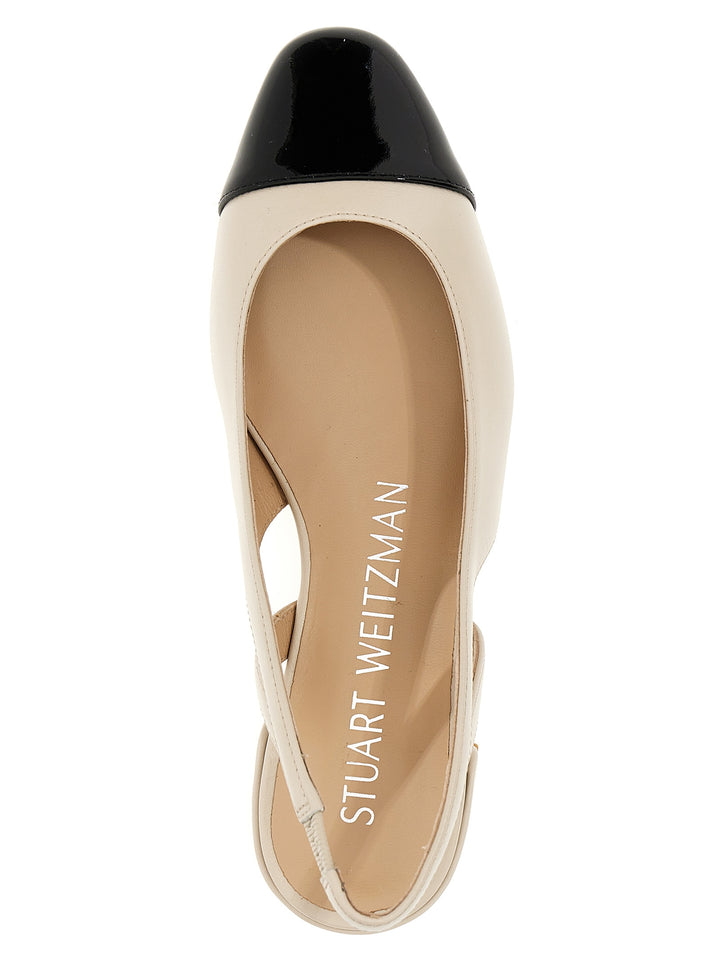 Slick Slingback Ballet Flats Flat Shoes Beige