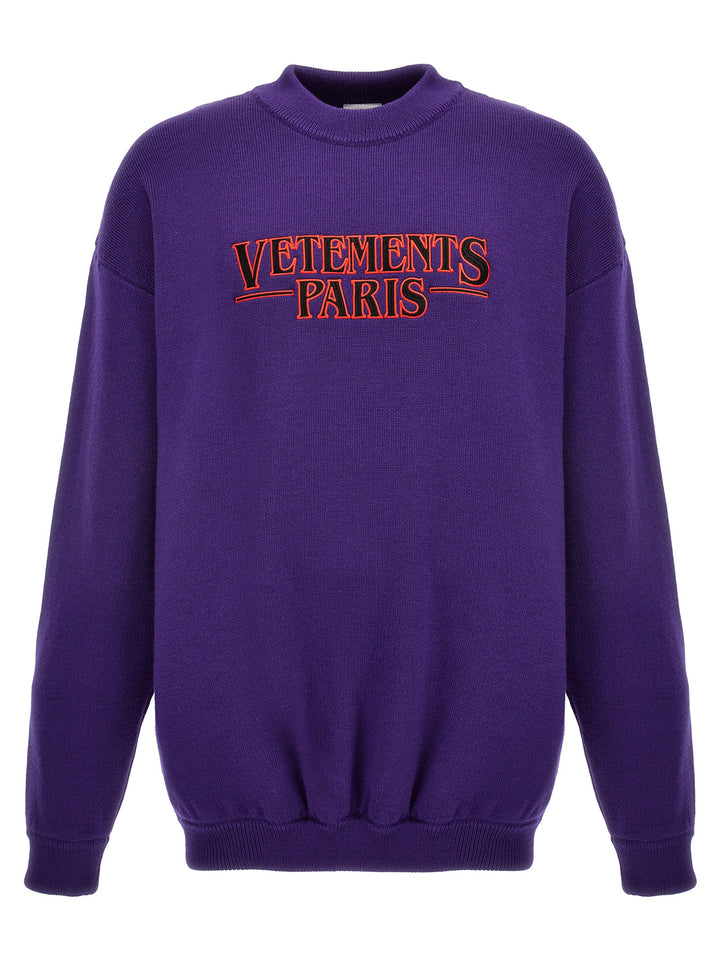 Vetements Paris Sweater Sweatshirt Purple