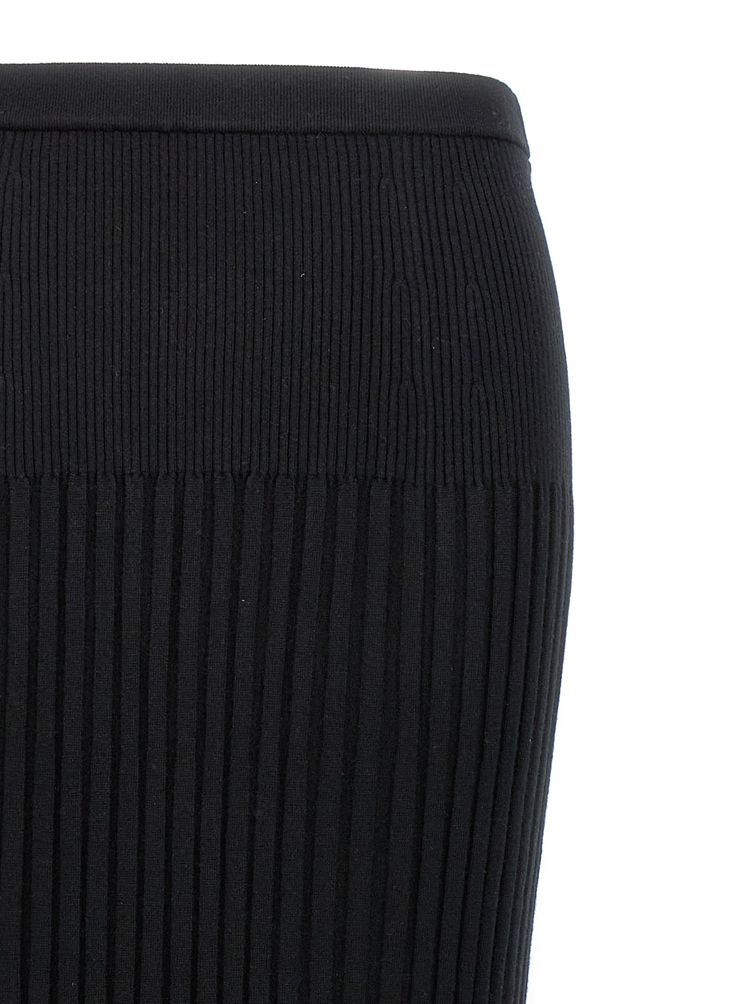 Ribbed Skirt Skirts Black