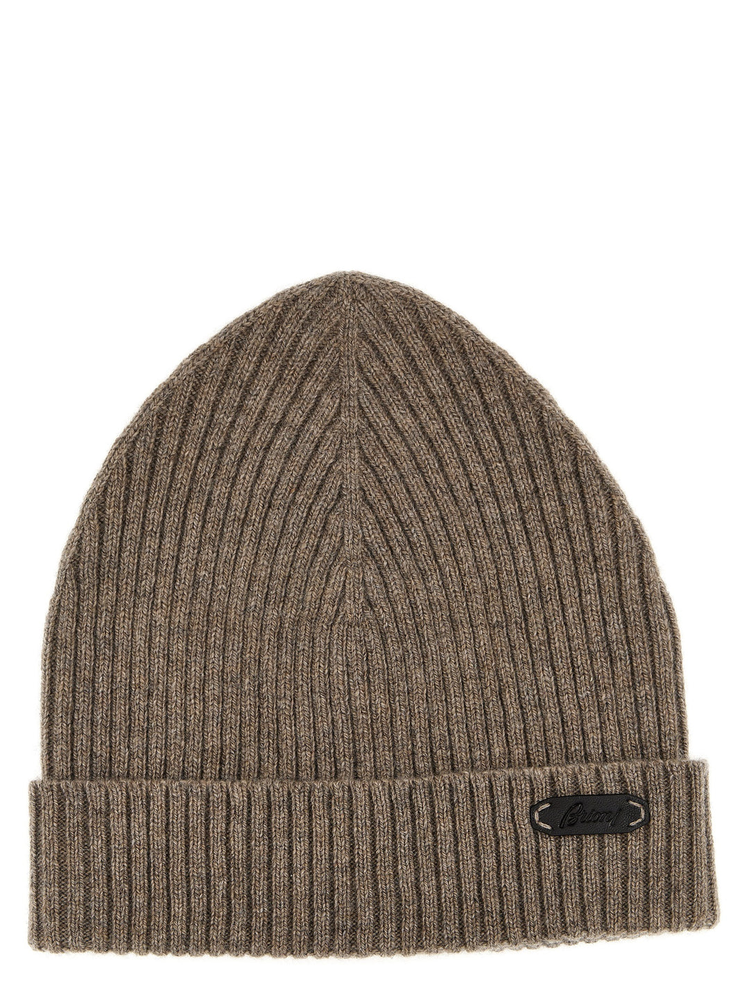 English Ribbed Beanie Hats Beige