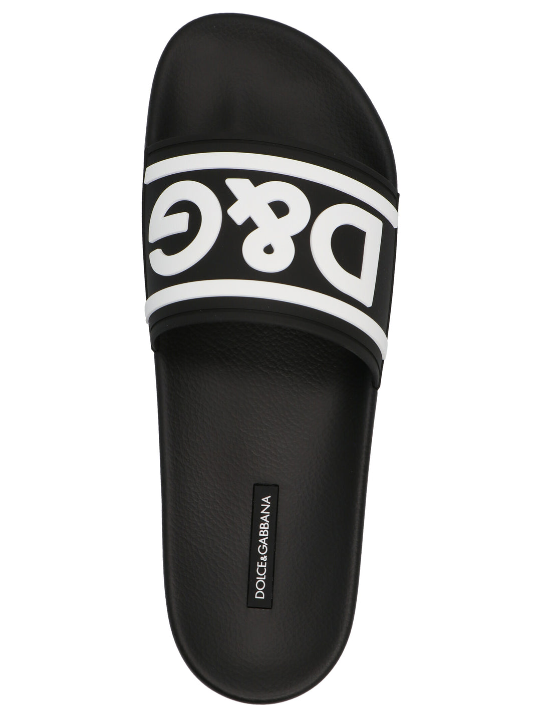 Logo Slides Sandals White/Black