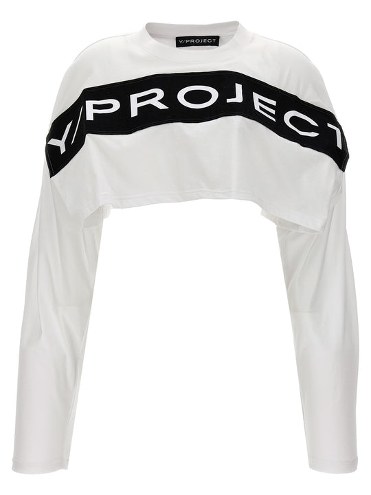Logo Crop T-Shirt White/Black