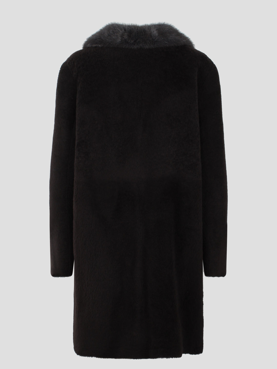 Merino felted-visone coat