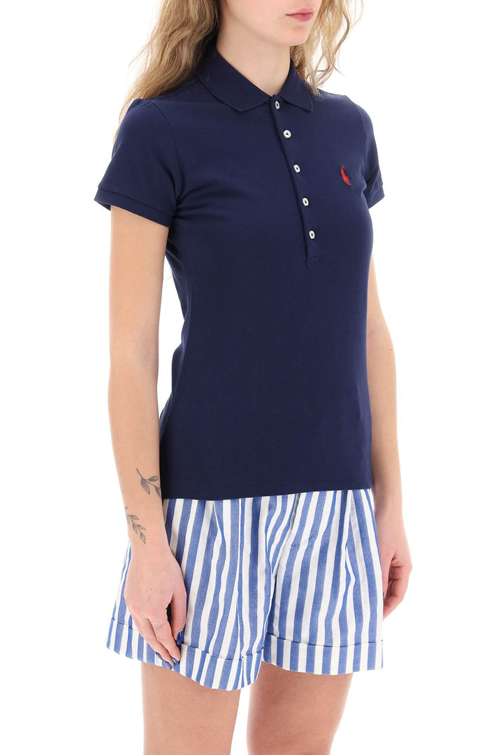 Slim Fit Five Button Polo Shirt - Polo Ralph Lauren - Women