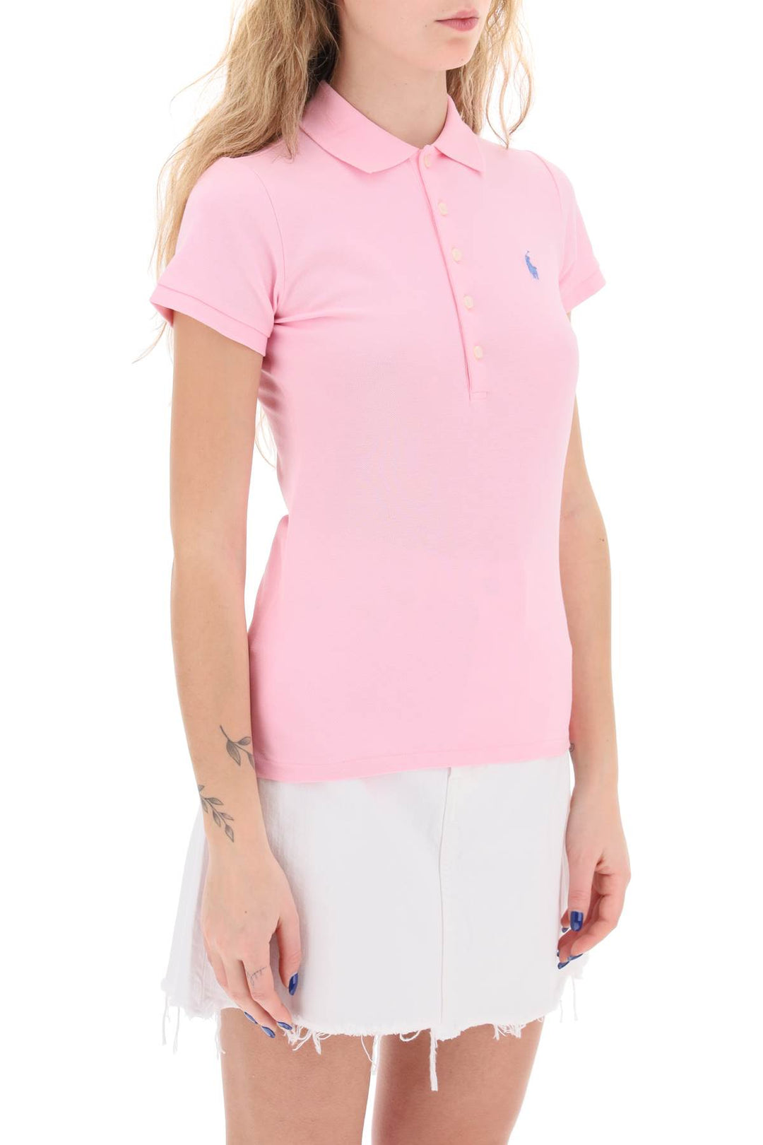 Slim Fit Five Button Polo Shirt - Polo Ralph Lauren - Women