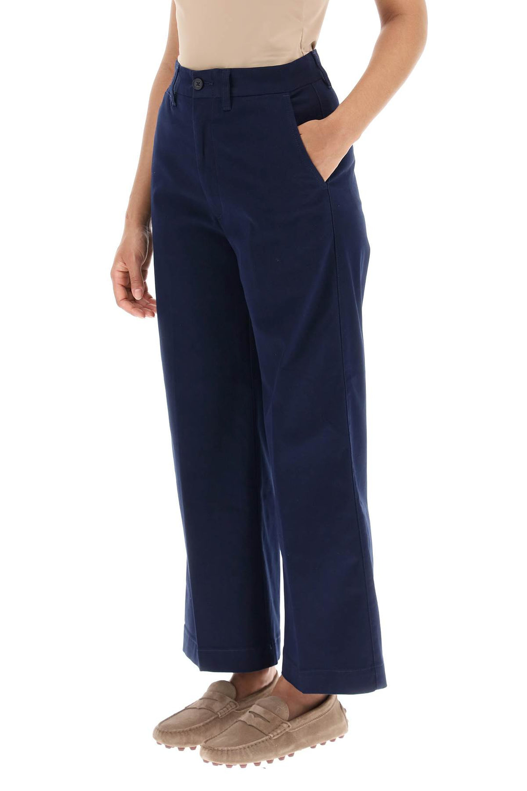 Wide Leg Chino Pants - Polo Ralph Lauren - Women