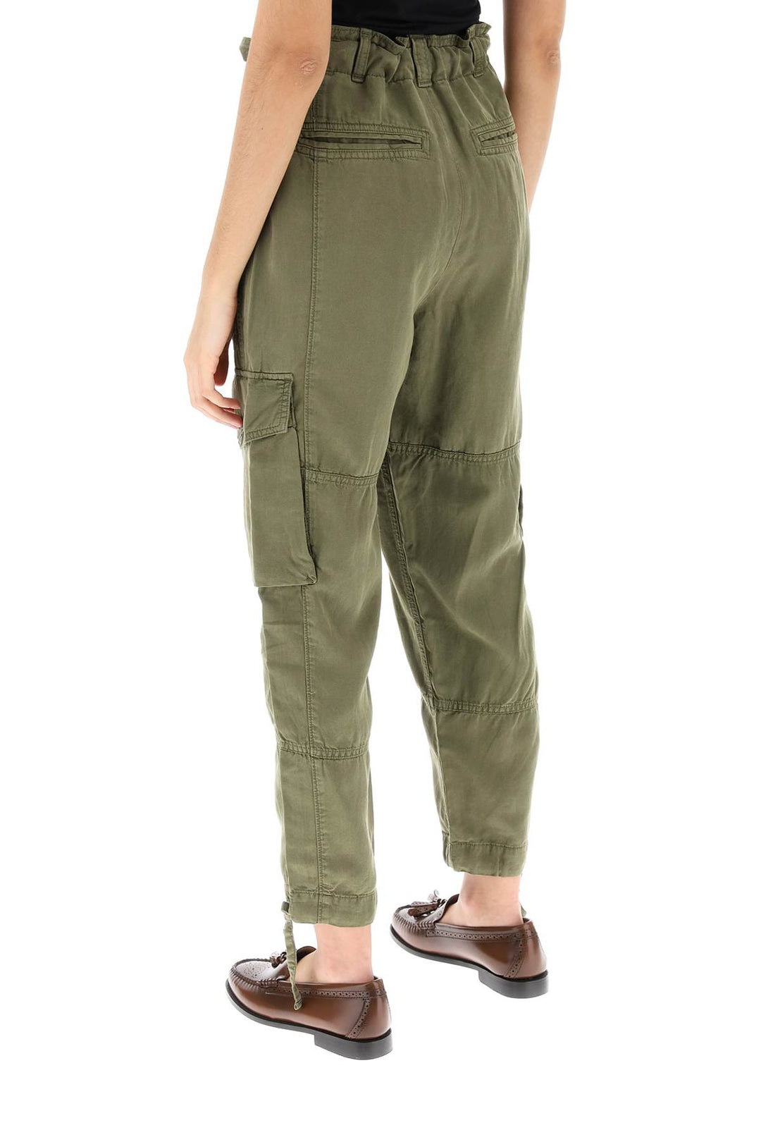 Lyocell Drawstring Cargo Pants - Polo Ralph Lauren - Women