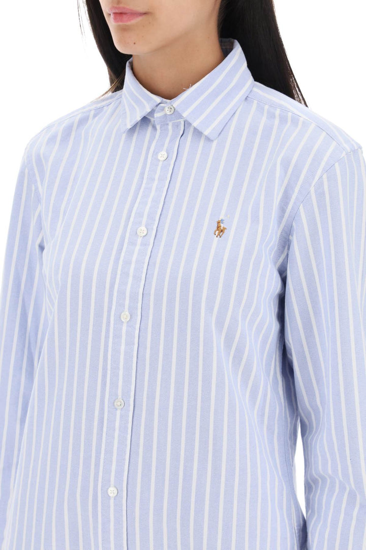 Logo Embroidered Oxford Shirt - Polo Ralph Lauren - Women