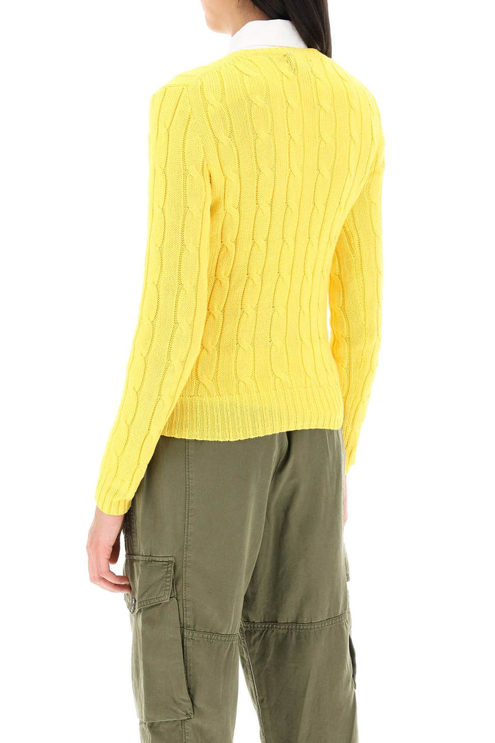 Cable Knit Cotton Sweater - Polo Ralph Lauren - Women