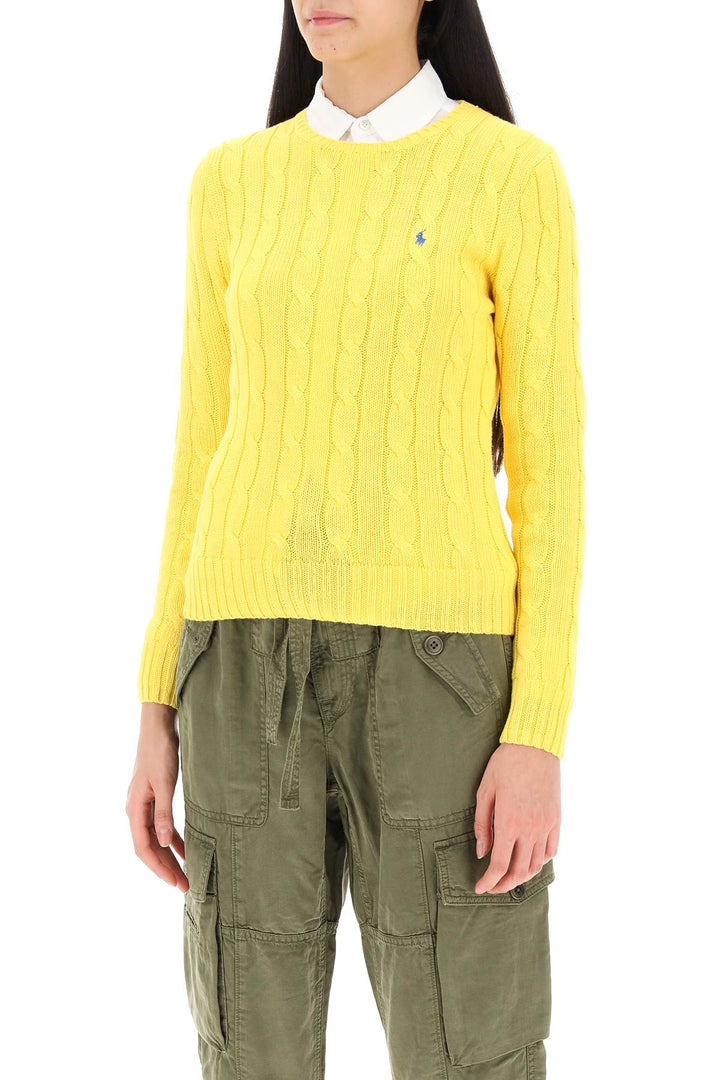 Cable Knit Cotton Sweater - Polo Ralph Lauren - Women