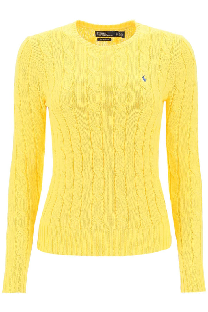 Cable Knit Cotton Sweater - Polo Ralph Lauren - Women