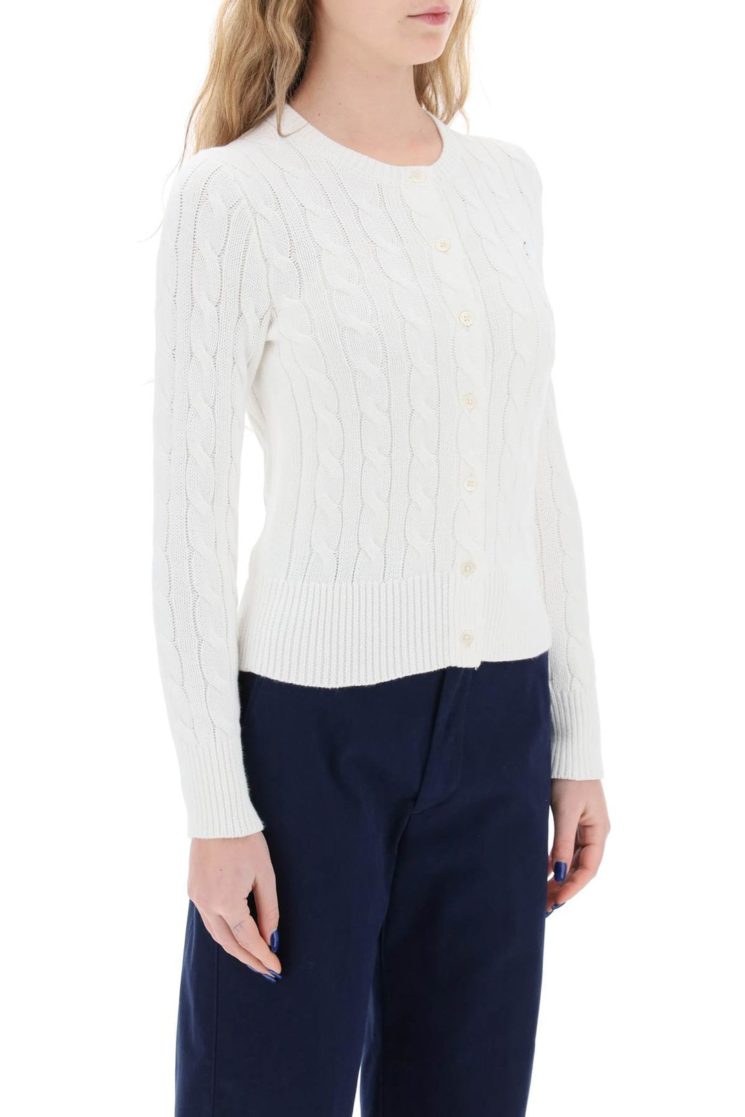 Cotton Cable Knit Cardigan - Polo Ralph Lauren - Women