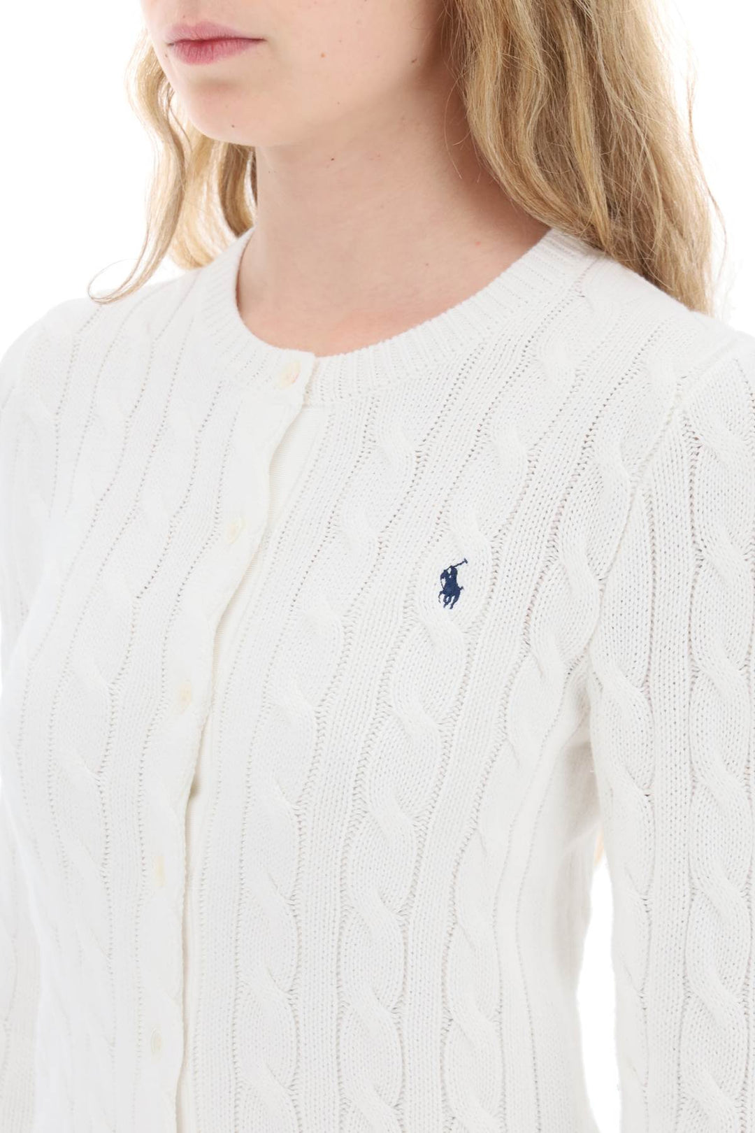 Cotton Cable Knit Cardigan - Polo Ralph Lauren - Women