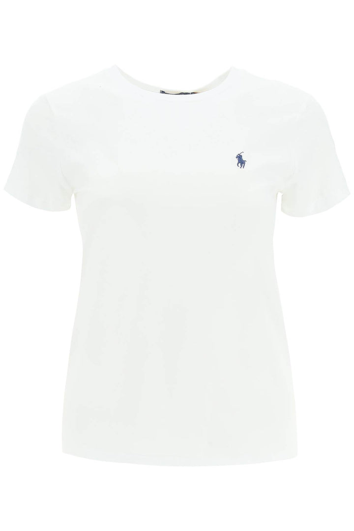 Logo Embroidered Regular T Shirt - Polo Ralph Lauren - Women