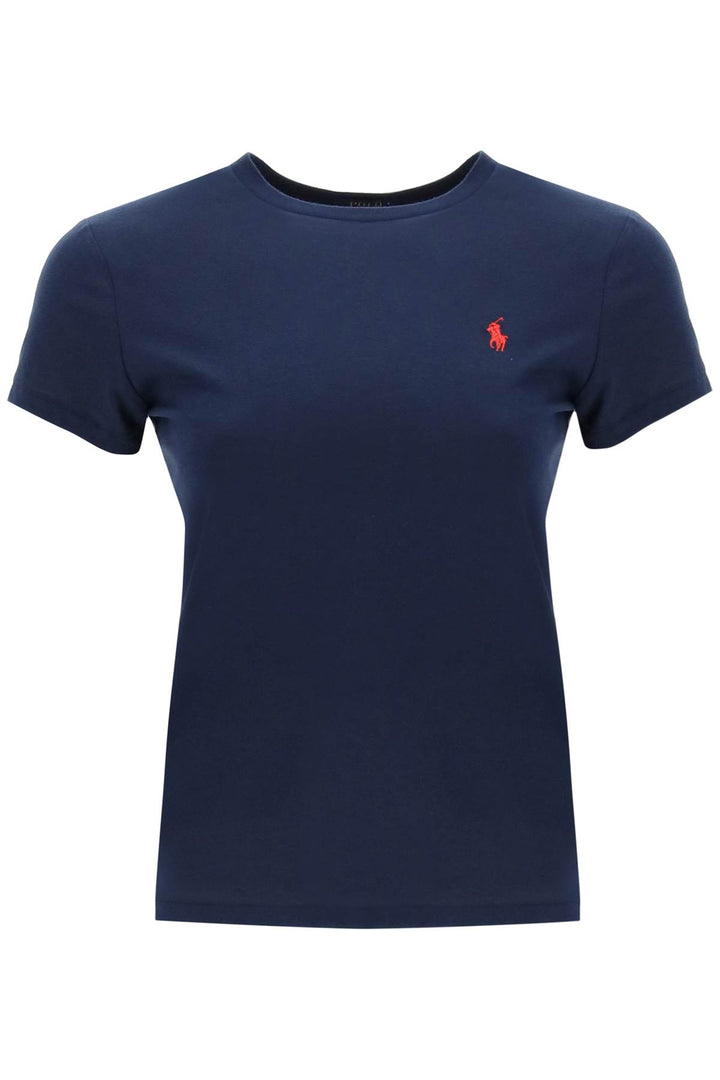 Logo Embroidered Regular T Shirt - Polo Ralph Lauren - Women