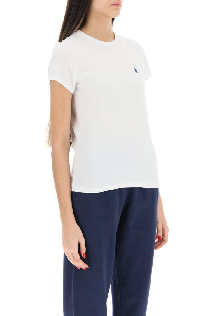 Logo Embroidered Regular T Shirt - Polo Ralph Lauren - Women