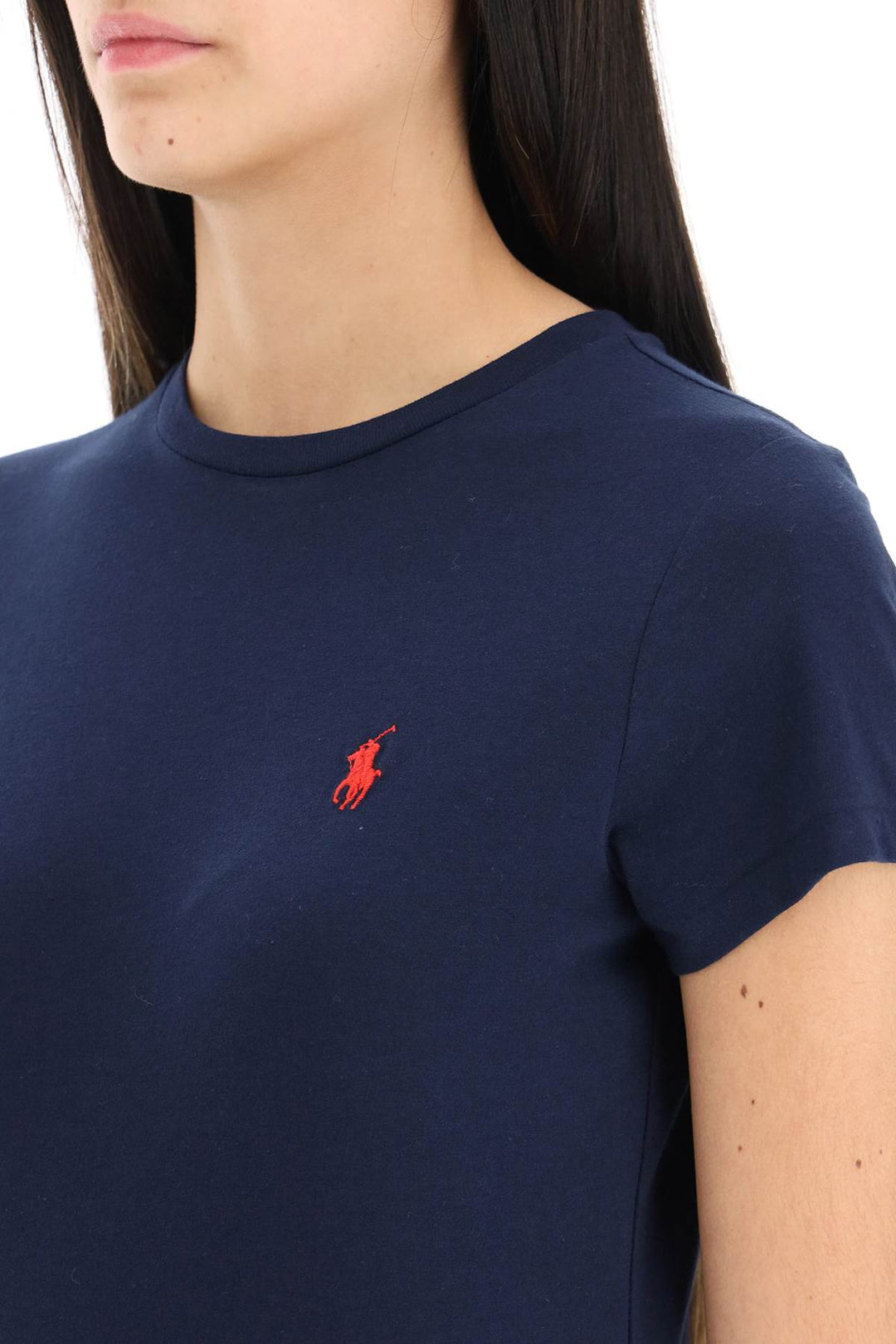 Logo Embroidered Regular T Shirt - Polo Ralph Lauren - Women