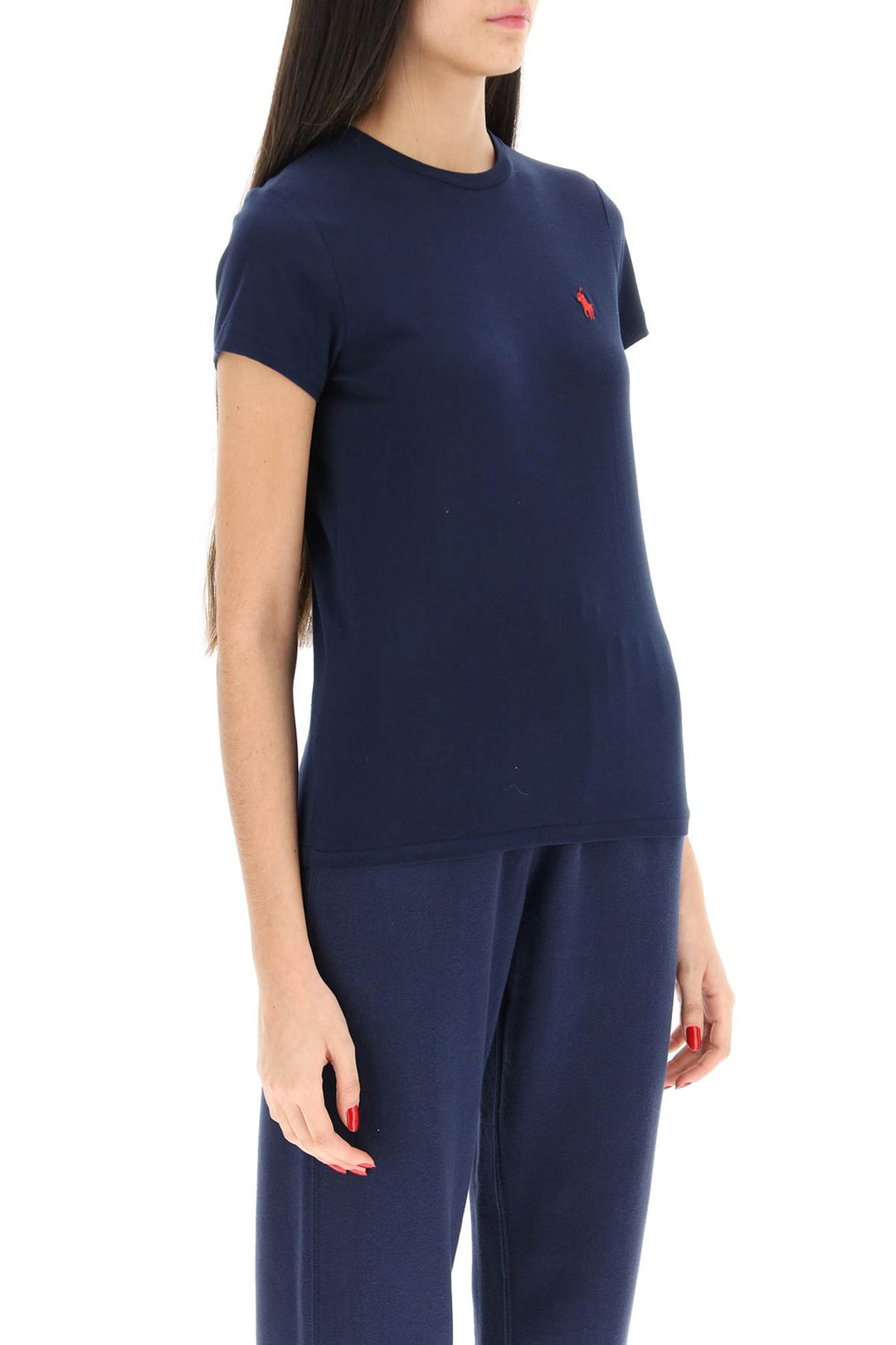 Logo Embroidered Regular T Shirt - Polo Ralph Lauren - Women