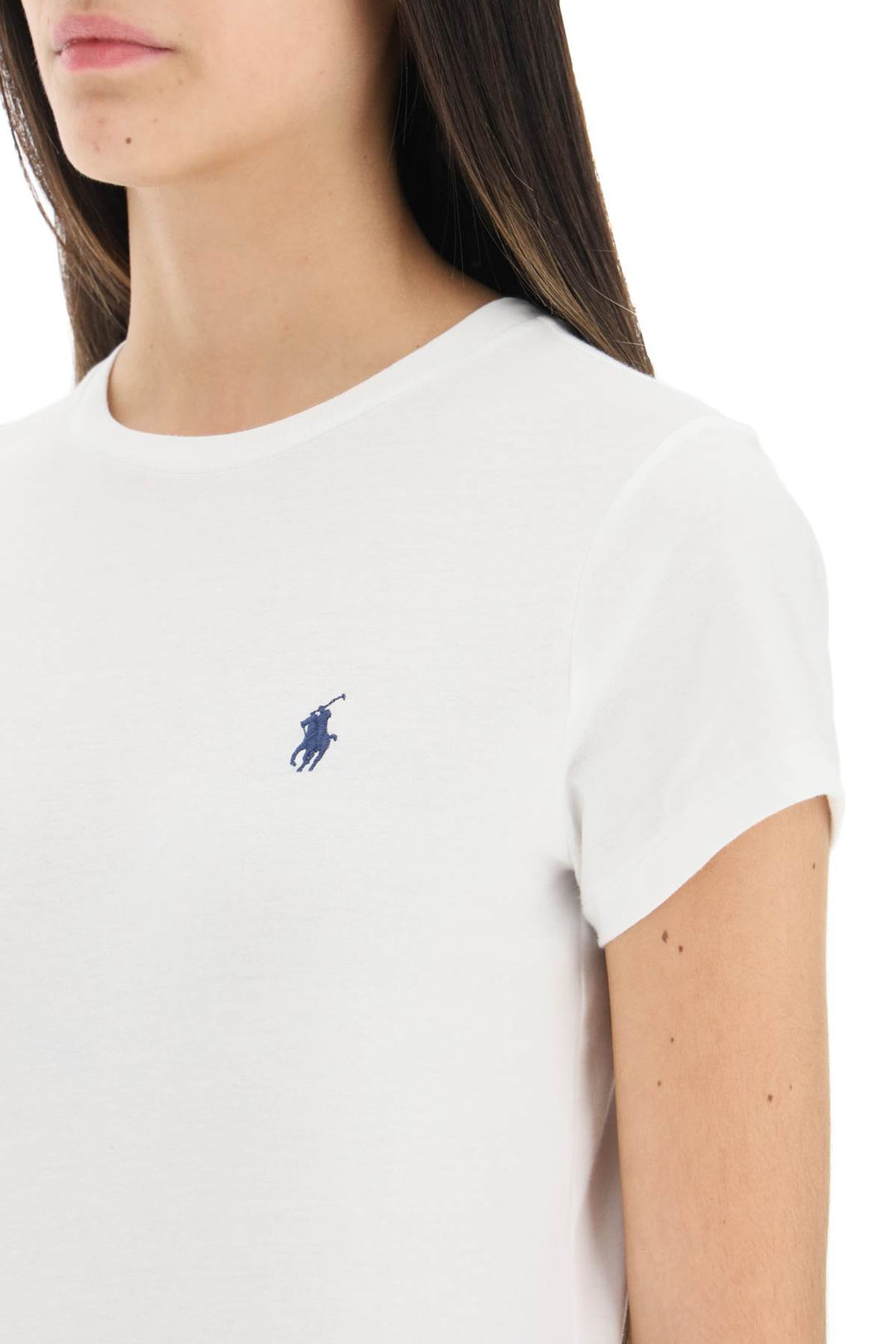 Logo Embroidered Regular T Shirt - Polo Ralph Lauren - Women