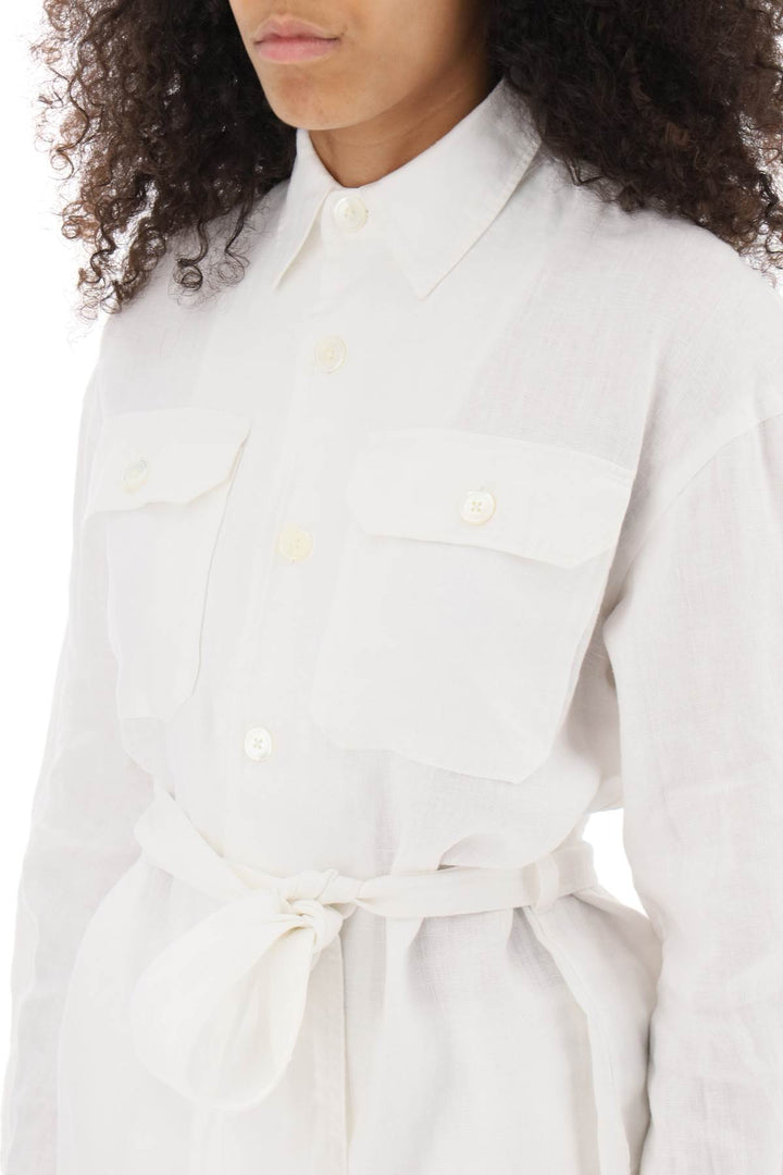 Belted Linen Shirt - Polo Ralph Lauren - Women