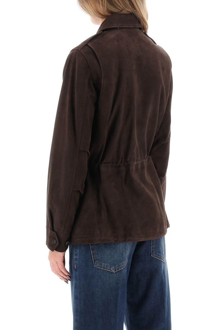 Overshirt In Suede Leather - Polo Ralph Lauren - Women