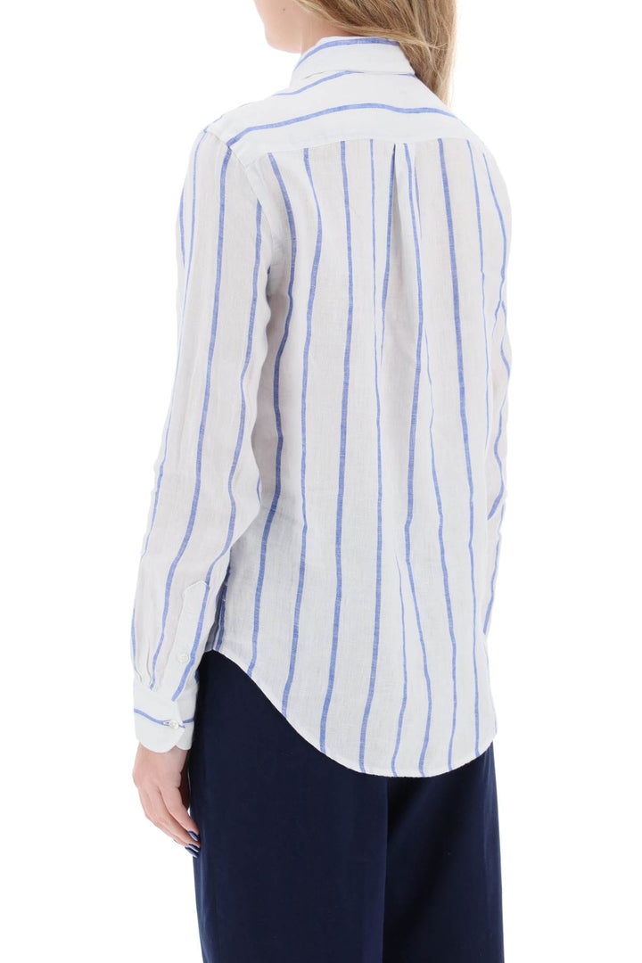 Striped Linen Shirt - Polo Ralph Lauren - Women