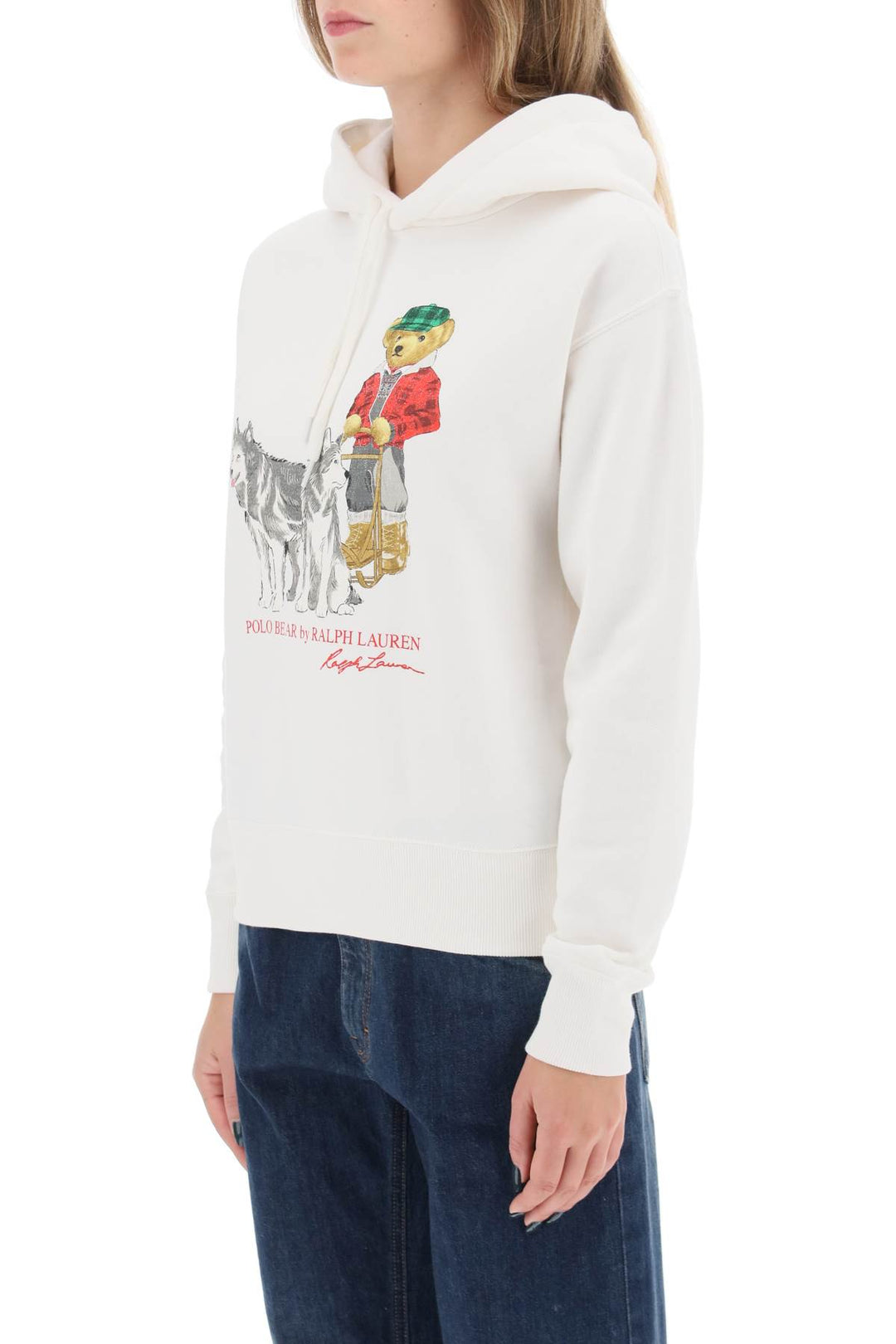 Hoodie With Polo Bear Print - Polo Ralph Lauren - Women