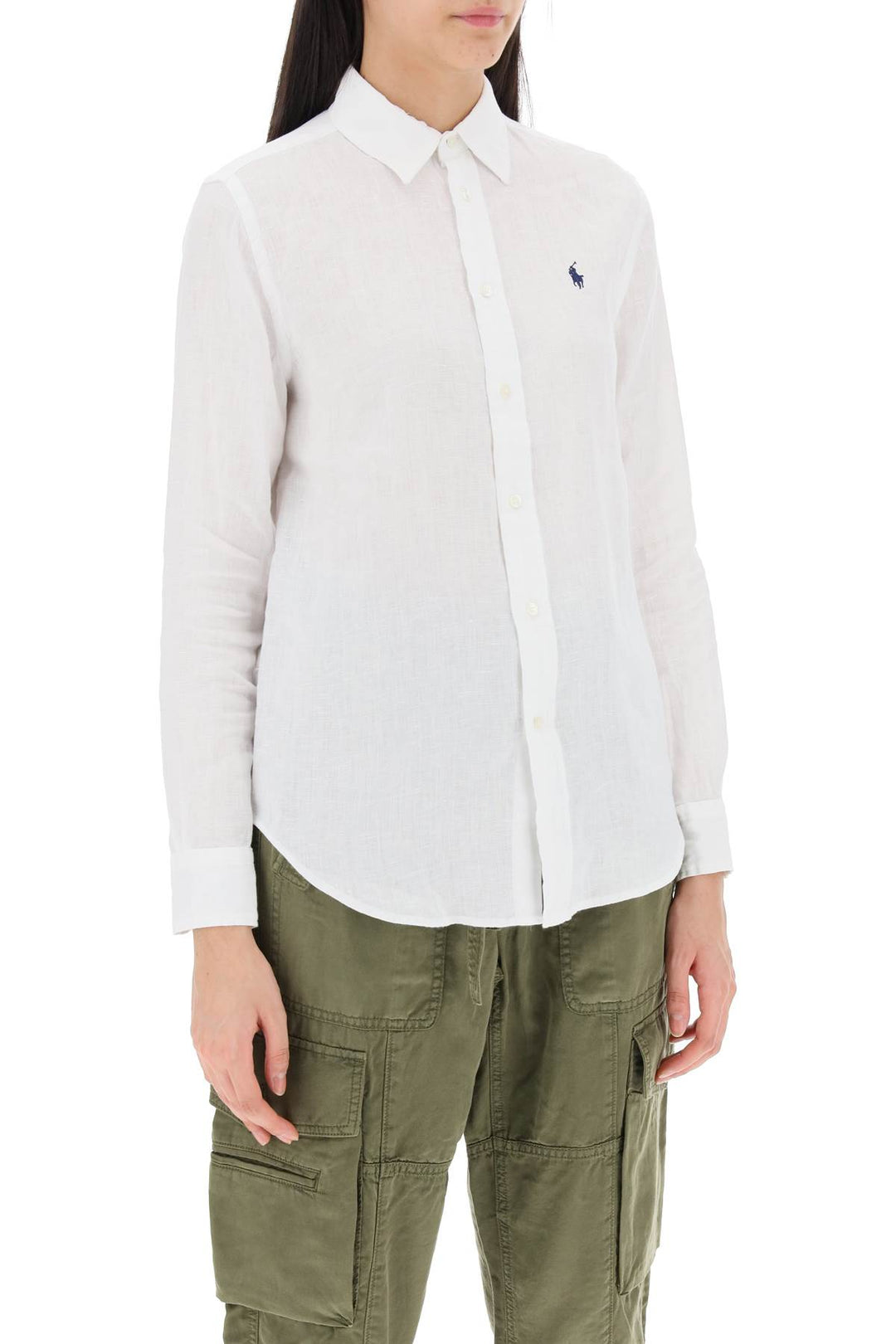 Relaxed Fit Linen Shirt - Polo Ralph Lauren - Women